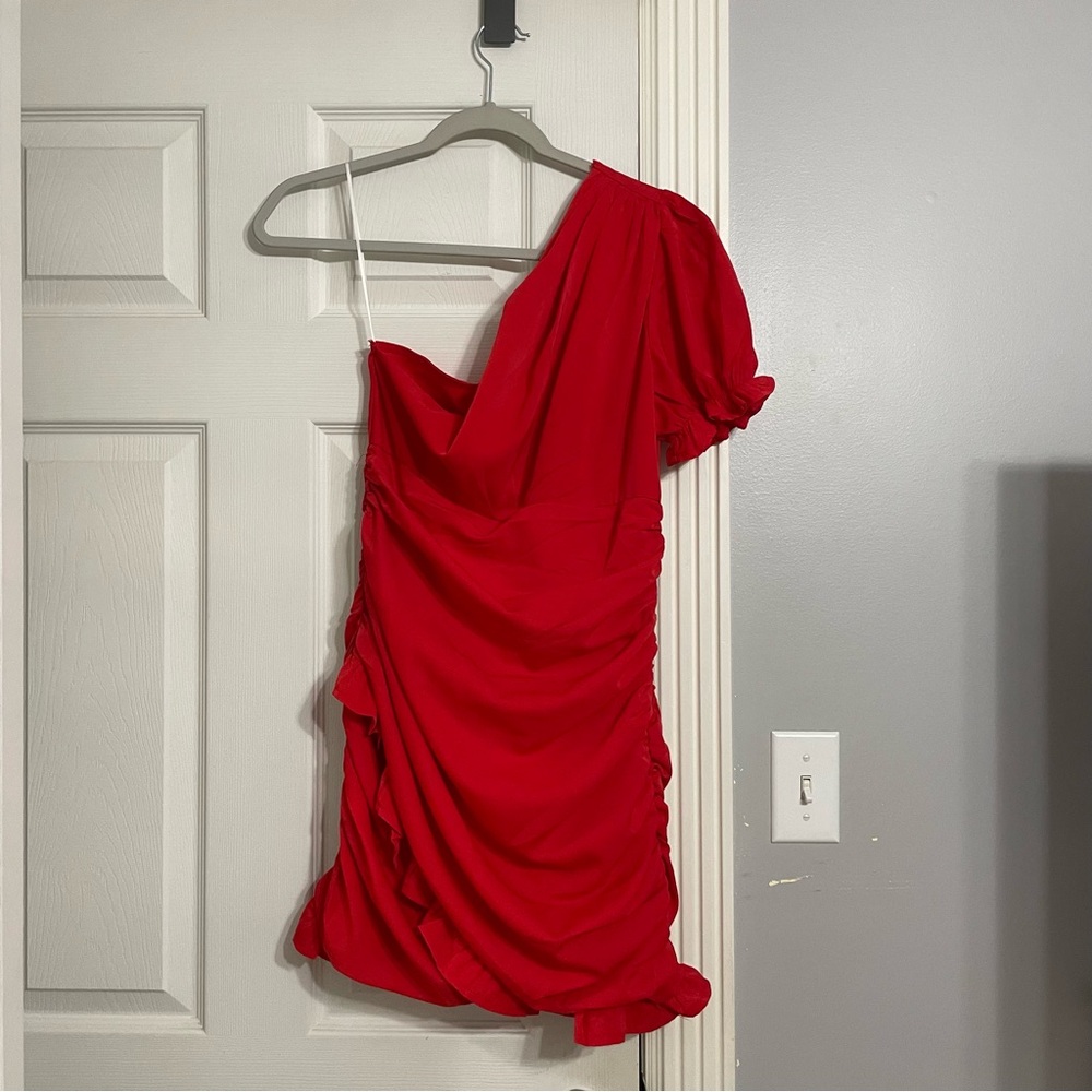 Red boutique dress